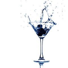 martini glass splash
