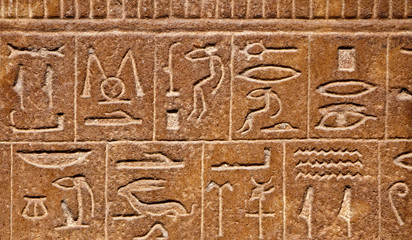 Egyptian hieroglyphs background