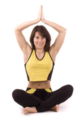 woman doing yoga exercise