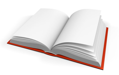 Livre ouvert sur fond blanc 1