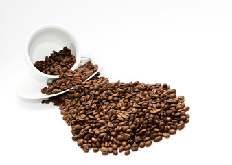 Poured coffee