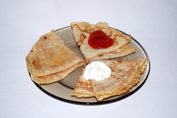 three pancakes