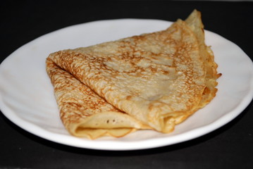 pancake on a saucer
