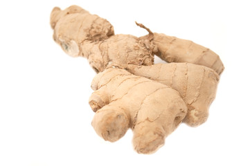 Ginger Root Isolated on White Background