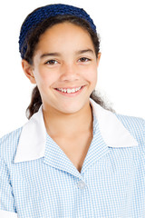 close-up portrait of  junior high student