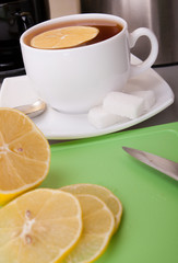 Obraz na płótnie Canvas part of lemon for tea