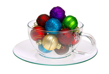 Weihnachtskugel in Teeglas - christmas ball tea cup 04