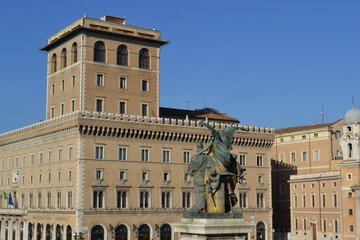 Fototapeta na wymiar Roma - Palazzo delle assicurazioni generali di Venezia