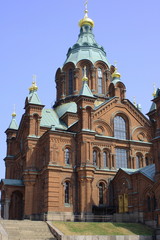 Fototapeta na wymiar Helsinki, Uspenski- Kathedrale