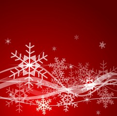 Christmas background with snowflakes