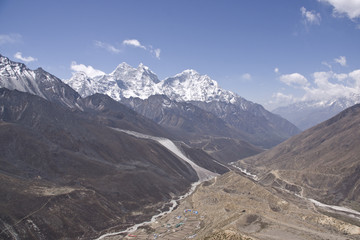 Trekking in the Himalaya Mountains of Nepal