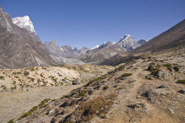 Fototapeta na wymiar Trekking in the Himalayas