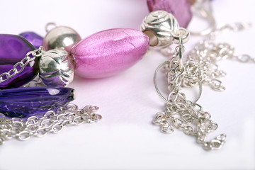 Bracelet on a white background