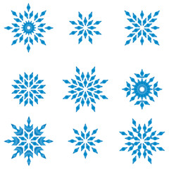 schneeflocken rauten