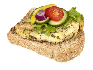 Lemon Chicken and Salad Sandwich