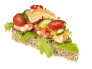 Tiger Prawn and Salad Sandwich