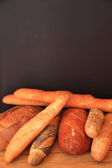 bakery on black background