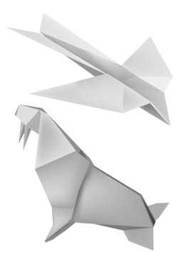 Origami_ walrus_airoplane