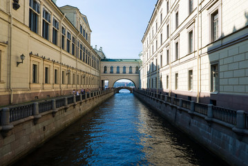 Fototapeta na wymiar canal of Saint Petersburg. Russia