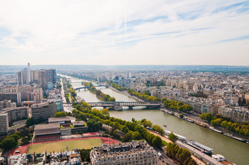 Obraz premium View of Paris from Eiffel Tower