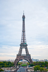 Fototapeta premium Paris, the beautiful Eiffel Tower.
