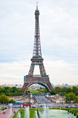 Fototapeta na wymiar Paris, the beautiful Eiffel Tower.