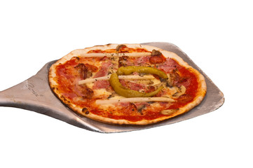 Pizza auf Schieber