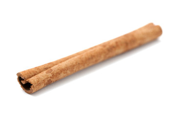 cinnamon stick isolated on white