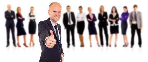 Obraz premium successful young business team