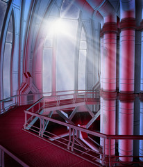 Futurystyczna kabina 3 © Obsidian Fantasy