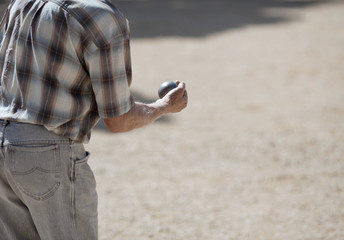 Boules (Petanque) game, French riviera