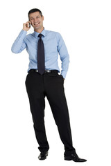 businessman with mobile