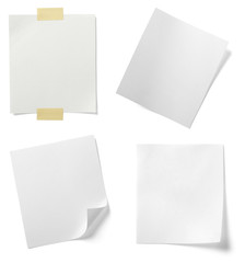 white note paper message label business