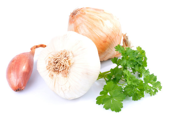 Ail, &eacute;chalote,oignon et persil