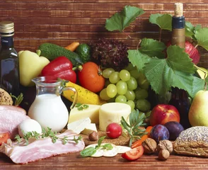 Keuken spatwand met foto Healthy food © DIA