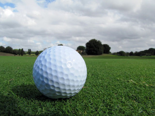 Golfball on tee
