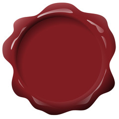 Blank Red Wax Seal