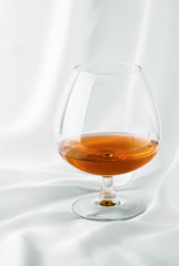 Cognac on satin