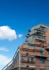 residential building construction site on a lovely summer day (c