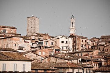Fototapeta na wymiar Siena historic architecture