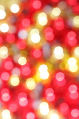 Abstract background of holiday lights