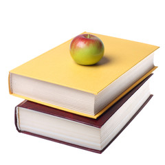 Books and apple - 27430591
