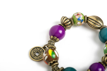 Bracelet on a white background