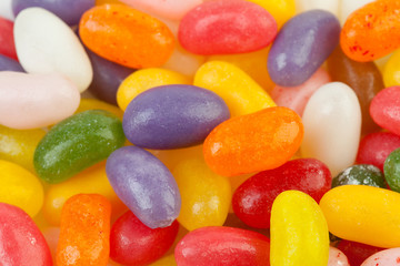 background of colorful jelly beans candy