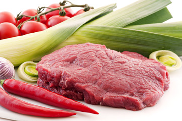 Beefsteak mit Gemüse