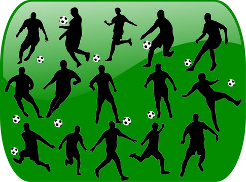 football with background - vector