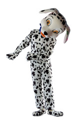 man dressed as Dalmatian