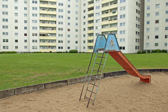 Hochh&auml;user,Wohnungsbau in Kiel Mettenhof, Deutschland