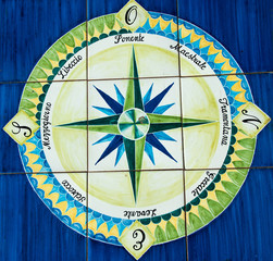 Wind rose ceramics