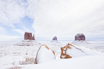 The Mittens and Merrick Butte, Monument Valley NP, USA